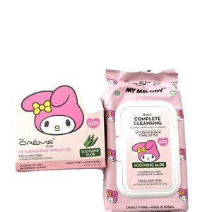 Crème Shop My Melody 3-in-1 Essence Rich 60 Towelettes NIB